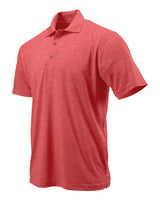 Paragon 130P Dakota Striated Heather Polo #color_Crimson Heather