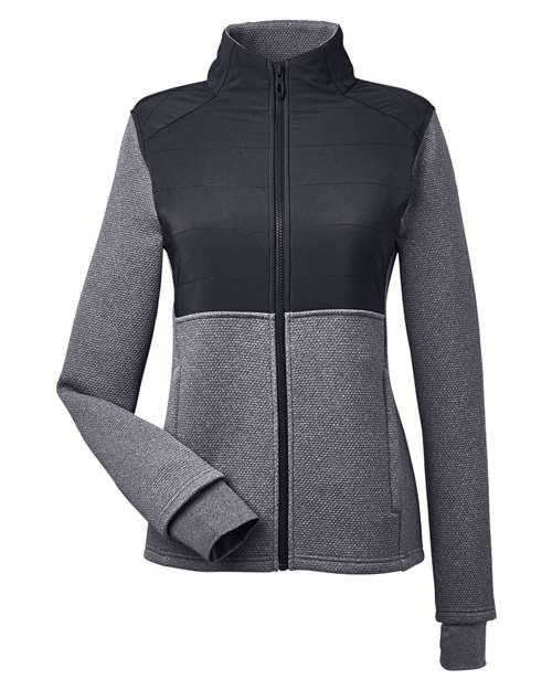 Spyder S17299 Ladies' Pursuit Jacket #color_BLACK HTHR/ BLK