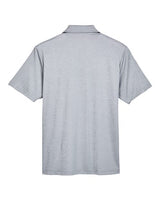 Devon & Jones DG22 CrownLux PerformanceMen's Address Melange Polo #color_GREY HEATHER