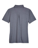 Devon & Jones DG22W CrownLux PerformanceLadies' Address Melange Polo #color_NAVY HEATHER