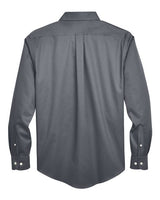 Devon & Jones DG530 Men's Crown WovenCollection Solid Stretch Twill #color_GRAPHITE