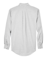Devon & Jones D640 Men's Crown Woven Collection Gingham Check #color_SILVER