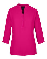 Devon & Jones DP611W Ladies' Perfect Fit  3/4-Sleeve Crepe Tunic #color_CROWN RASPBERRY