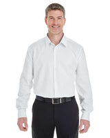 Devon & Jones DG532 Men's Crown Woven Collection RoyalDobby Shirt #color_WHITE