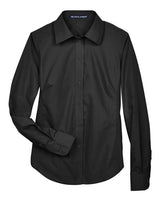 Devon & Jones D620W Ladies' Crown Woven Collection Solid Broadcloth #color_BLACK