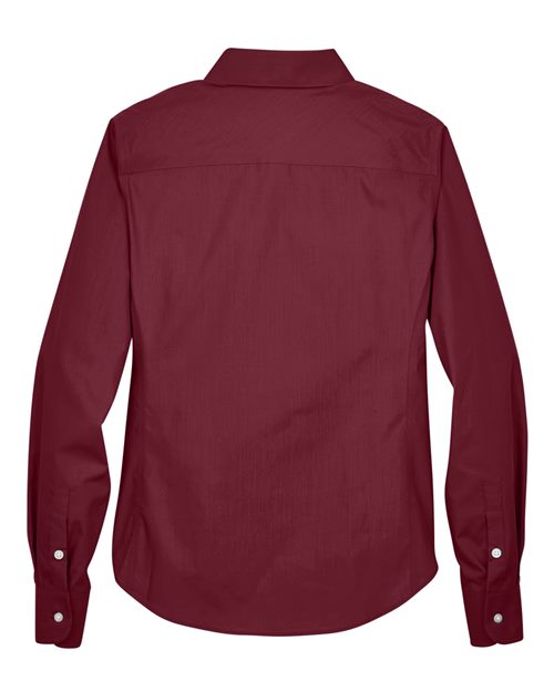 Devon & Jones D620W Ladies' Crown Woven Collection Solid Broadcloth #color_BURGUNDY