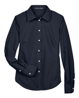 Devon & Jones D620W Ladies' Crown Woven Collection Solid Broadcloth #color_NAVY
