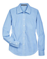 Devon & Jones D645W Ladies' Crown Woven Collection Banker Stripe #color_FRENCH BLUE
