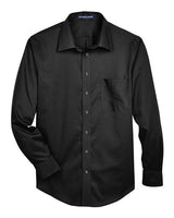 Devon & Jones DG530T Men's Tall Crown Woven Collection Solid Stretch Twill #color_BLACK