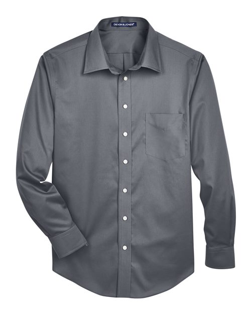 Devon & Jones DG530T Men's Tall Crown Woven Collection Solid Stretch Twill #color_GRAPHITE