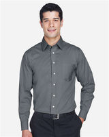 Devon & Jones DG530T Men's Tall Crown Woven Collection Solid Stretch Twill #color_GRAPHITE