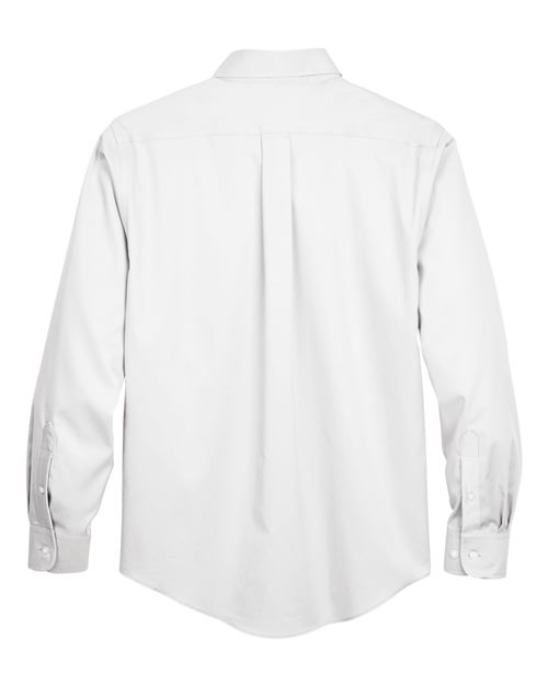 Devon & Jones DG530T Men's Tall Crown Woven Collection Solid Stretch Twill #color_WHITE