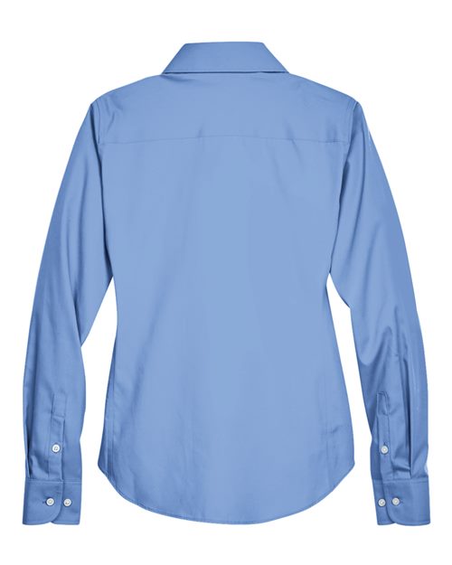 Devon & Jones D630W Ladies' Crown Woven Collection Solid Oxford #color_LIGHT BLUE