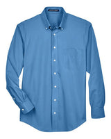 Devon & Jones D620T Men's Tall Crown Woven Collection Solid Broadcloth #color_FRENCH BLUE