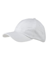 Big Accessories BX001Y Youth 6-Panel Brushed Twill Unstructured Cap #color_WHITE