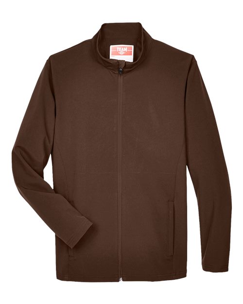 Team 365 TT80 Men's Leader Soft Shell Jacket #color_SPORT DARK BROWN
