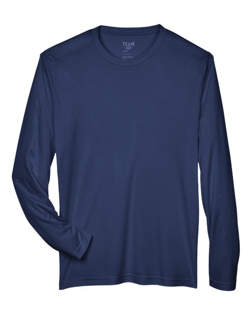 Team 365 TT11L Men's Zone Performance Long-Sleeve T-Shirt #color_SPORT DARK NAVY