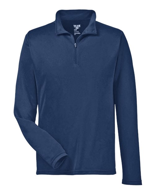 Team 365 TT31 Men's Zone Performance Quarter-Zip #color_SPORT DARK NAVY
