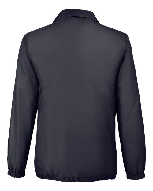 Team 365 TT75 Adult Zone Protect Coaches Jacket #color_BLACK