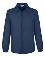 Team 365 TT75 Adult Zone Protect Coaches Jacket #color_SPORT DARK NAVY