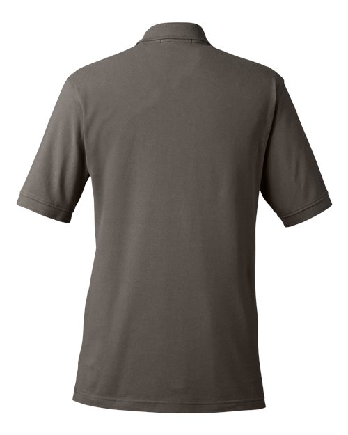 Harriton M200 Men's 6 oz. Ringspun Cotton Piqu Short-Sleeve Polo #color_CHARCOAL