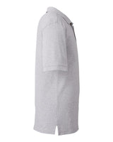 Harriton M200 Men's 6 oz. Ringspun Cotton Piqu Short-Sleeve Polo #color_GREY HEATHER