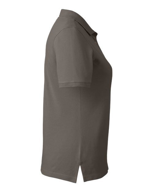 Harriton M200W Ladies' 6 oz. Ringspun Cotton Piqu Short-Sleeve Polo #color_CHARCOAL