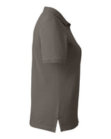 Harriton M200W Ladies' 6 oz. Ringspun Cotton Piqu Short-Sleeve Polo #color_CHARCOAL