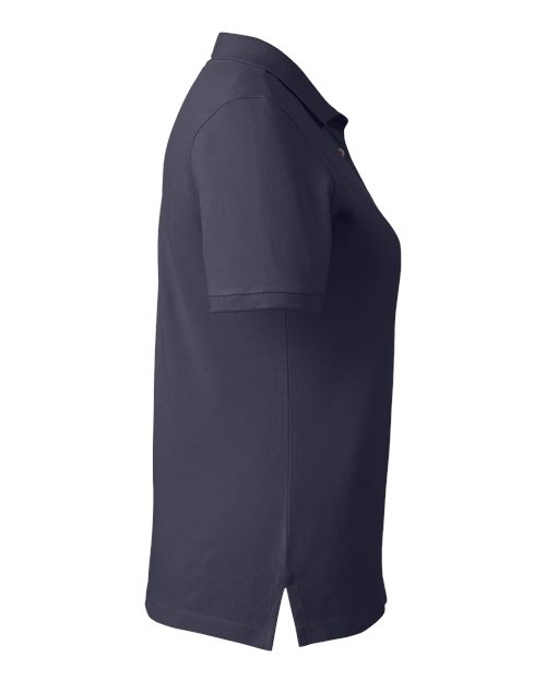 Harriton M200W Ladies' 6 oz. Ringspun Cotton Piqu Short-Sleeve Polo #color_NAVY