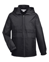 Team 365 TT73Y Youth Zone Protect Lightweight Jacket #color_BLACK