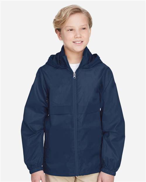 Team 365 TT73Y Youth Zone Protect Lightweight Jacket #color_SPORT DARK NAVY