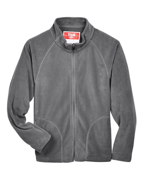 Team 365 TT90Y Youth Campus Microfleece Jacket #color_SPORT GRAPHITE