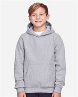 Team 365 TT96Y Youth Zone HydroSport Heavyweight Pullover Hooded Sweatshirt #color_ATHLETIC HEATHER
