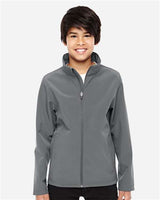 Team 365 TT80Y Youth Leader Soft Shell Jacket #color_SPORT GRAPHITE