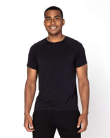 Threadfast Apparel 382R Unisex Impact Raglan T-Shirt #color_BLACK