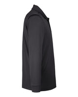 Harriton M348LT Men's Tall Advantage Long Sleeve Snag Protection Plus IL Polo #color_DARK CHARCOAL