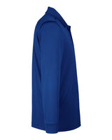 Harriton M348LT Men's Tall Advantage Long Sleeve Snag Protection Plus IL Polo #color_TRUE ROYAL