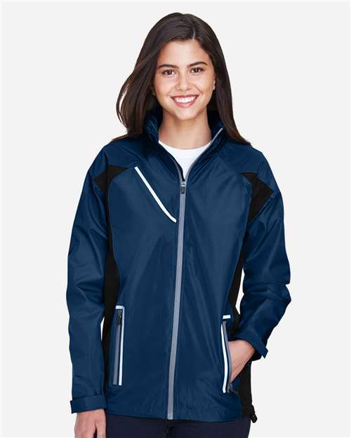 Team 365 TT86W Ladies' Dominator Waterproof Jacket #color_SPORT DARK NAVY