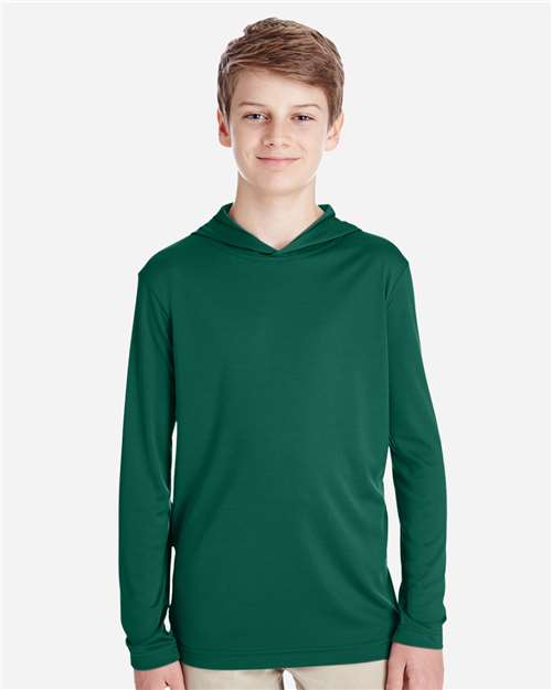 Team 365 TT41Y Youth Zone Performance Hoodie #color_SPORT FOREST