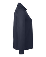 Harriton M348LW Ladies' Advantage Snag Protection Plus IL Long Sleeve Polo #color_DARK NAVY