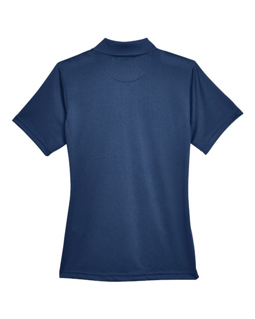 Harriton M345W Ladies' Advantage Snag Protection Plus IL Snap Placket Polo #color_DARK NAVY