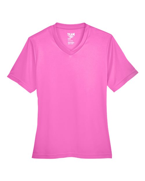 Team 365 TT11W Ladies' Zone Performance T-Shirt #color_SP CHARITY PINK