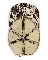 Infinity Her CASSIE Women's Pigment-Dyed with Fashion Undervisor Cap #color_Vanilla/ Longhorn