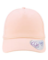 Infinity Her MAYA Women's Washed 5-Panel with Rope #color_Pink Sorbet/ Floral