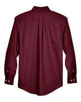 Devon & Jones D620 Men's Crown Woven Collection Solid Broadcloth #color_BURGUNDY