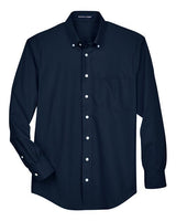 Devon & Jones D620 Men's Crown Woven Collection Solid Broadcloth #color_NAVY