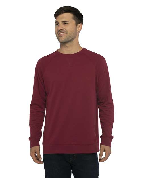 Next Level N9000 Unisex French Terry Raglan Crew #color_CARDINAL
