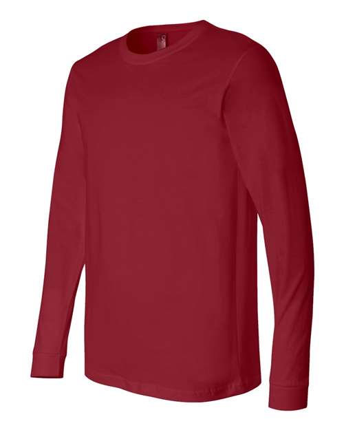 Bella + Canvas 3501 Unisex Jersey Long-Sleeve T-Shirt #color_CARDINAL