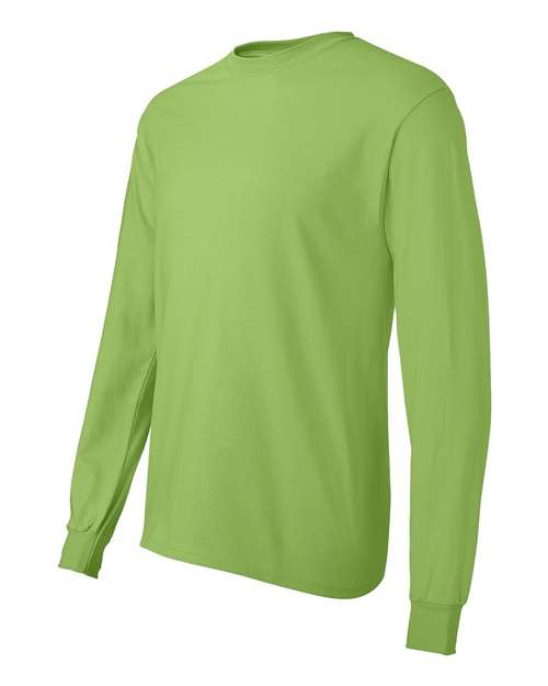 Hanes 5586 Adult Authentic-T Long-Sleeve T-Shirt #color_LIME