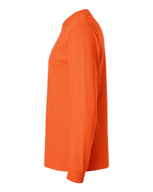 Gildan G240 Adult Ultra Cotton  Long-Sleeve T-Shirt #color_ORANGE